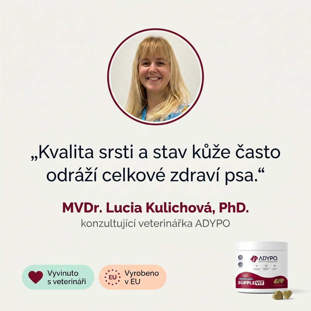 MVDr. Lucia Kulichová, PhD., konzultující veterinářka ADYPO – vyvinuto s veterináři, vyrobeno v EU