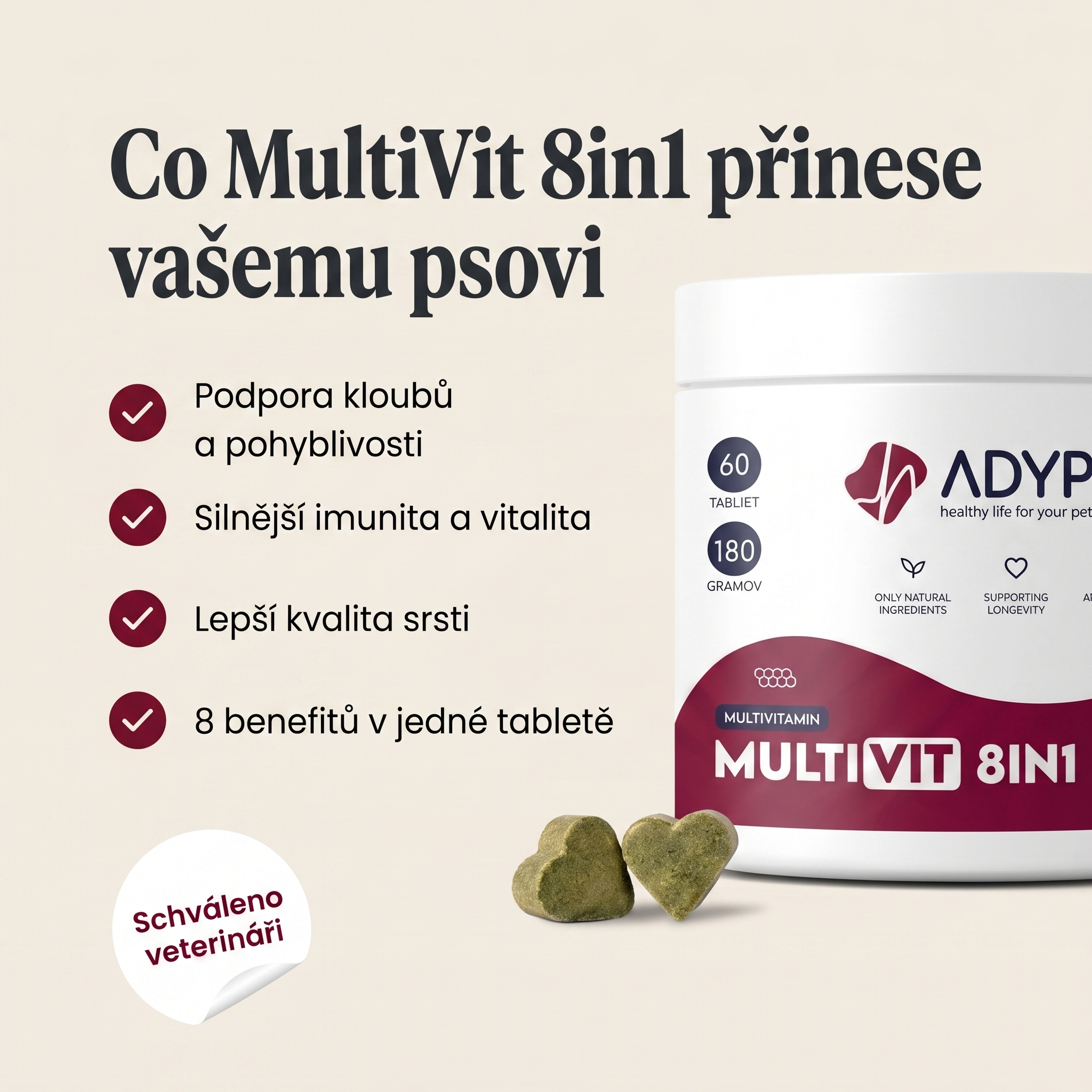 Co MultiVit 8in1 přinese vašemu psovi