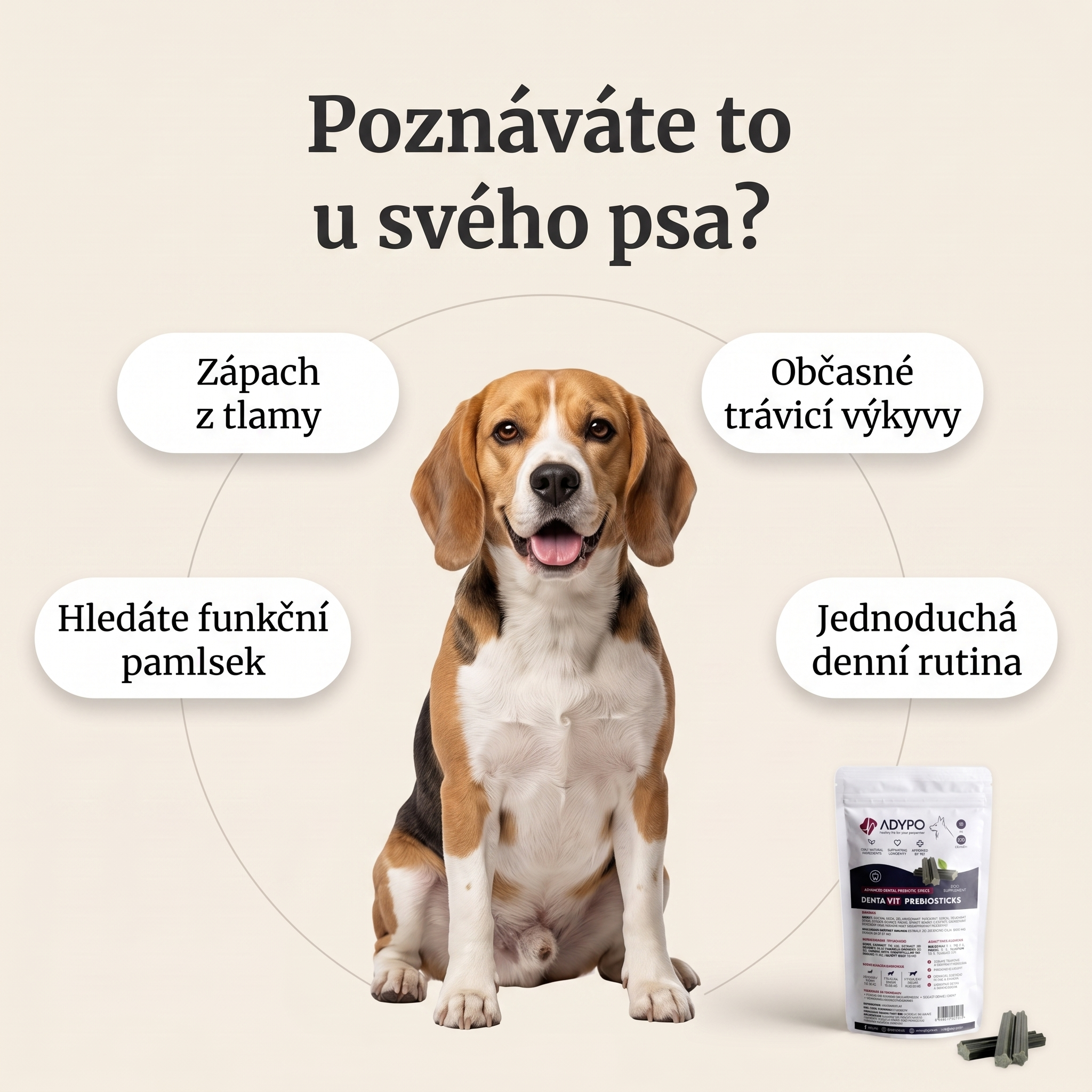 PrebioSticks – poznáváte to u svého psa