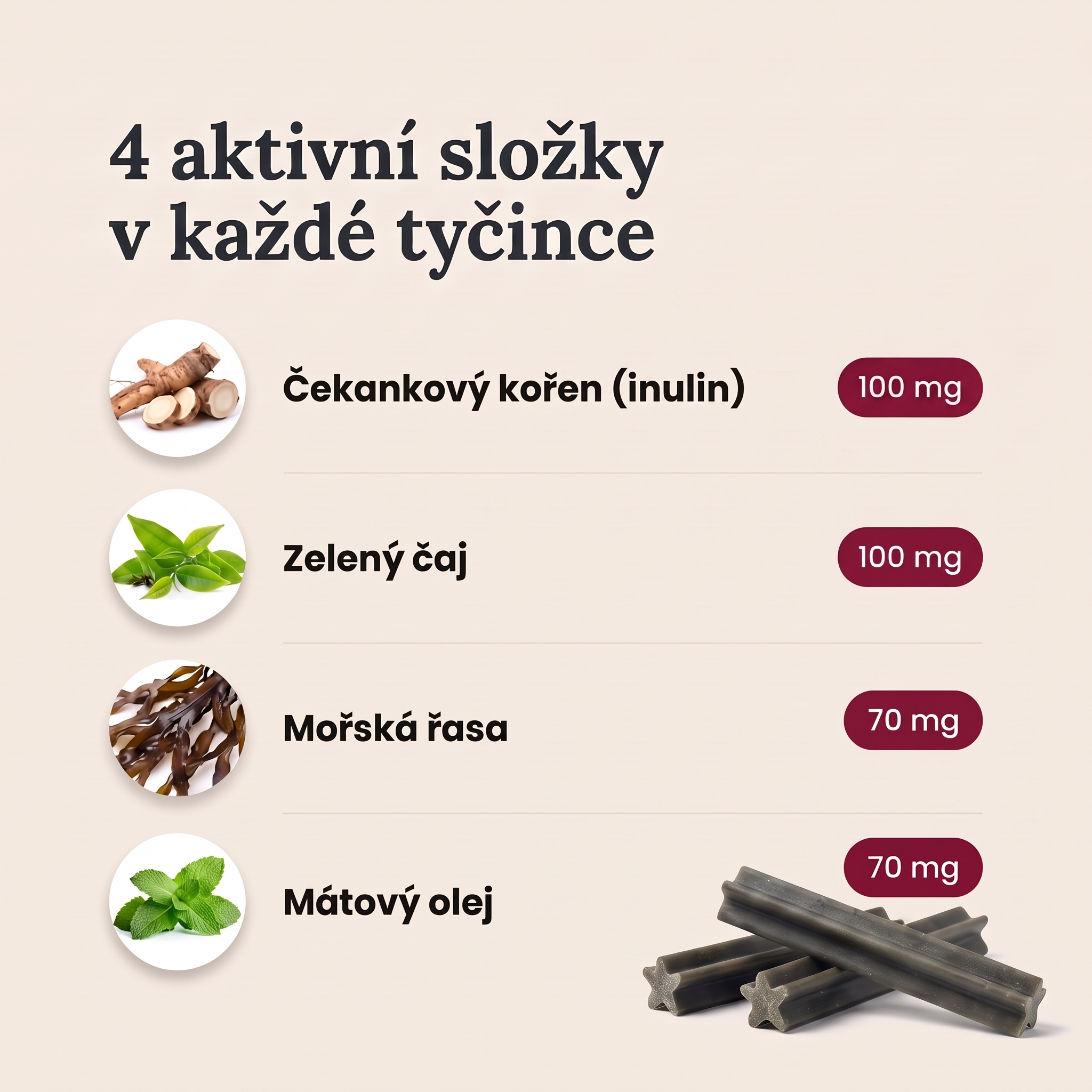 PrebioSticks – 4 aktivní složky v každé tyčince